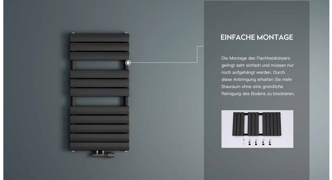 Bad Heizkörper Badheizung Schwarz Handtuchwärmer Heizung Wandheizung